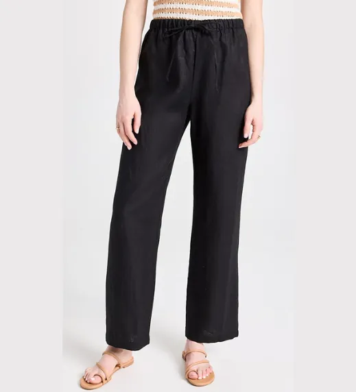 Reformation Olina Mid Rise Linen Pant